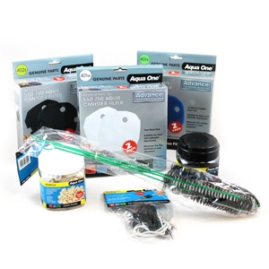 Aqua One Aquis 750 Filter Kit & Free Brushes (401s,402s,401w)