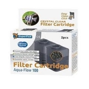 Superfish Aqua Flow 100 Crystal Clear Cartridge 2pcs