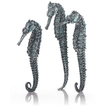 BiOrb Ornament seahorse 3 pack metallic black 55064
